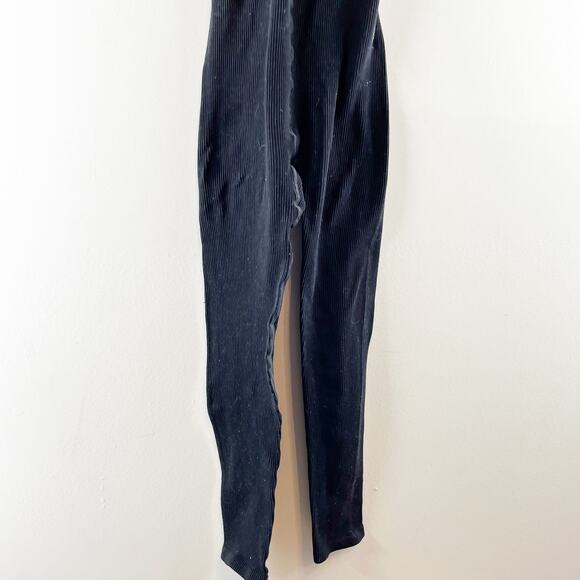 Free People Movement Free Throw Ribbed Onsie Jumpsuit Black Small - Picture 6 of 12